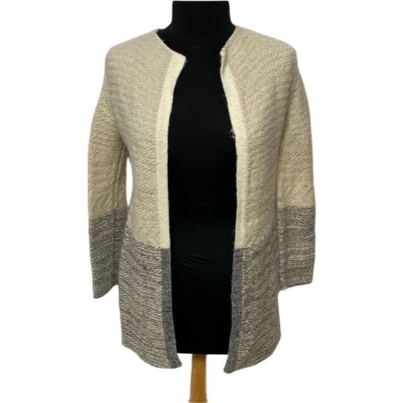 Lucky Brand Wool Blend Open Front Cardigan Women's Size Small Long Duster size S - Picture 1 of 5